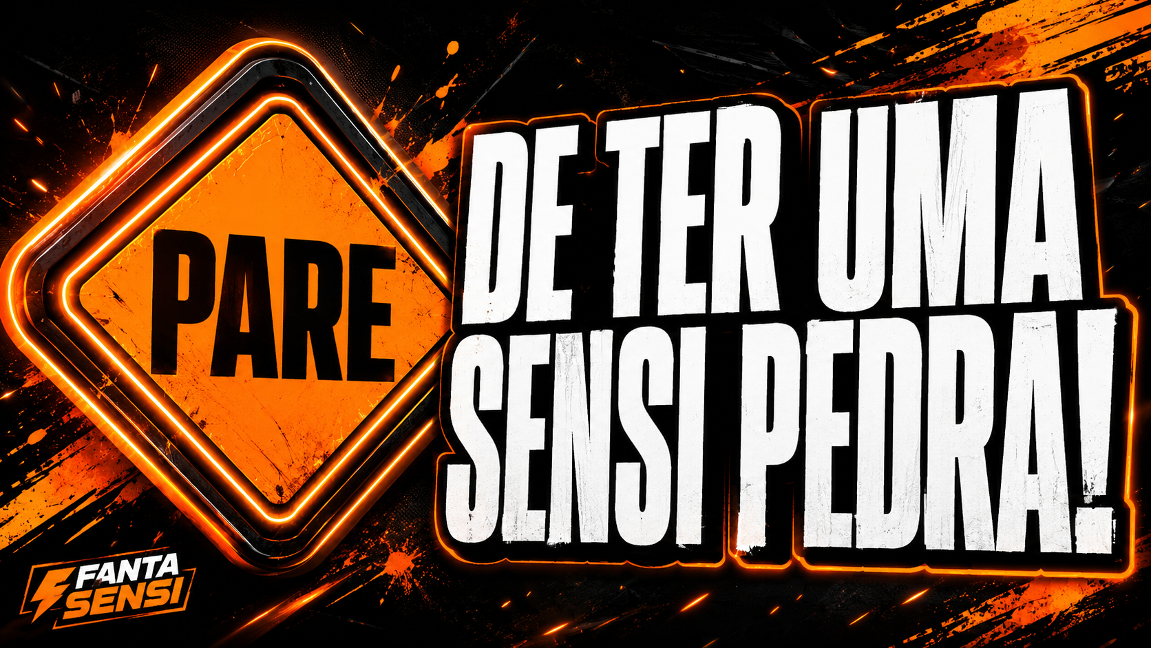 Pare de ter uma sensi pedra!